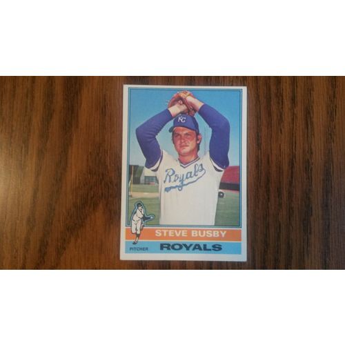 1976 Topps Card # 260 Steve Busby Very Good-Excellent (4) Kansas City Royals