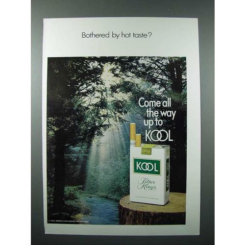 1970 Kool Cigarette Ad - Bothered by Hot Taste?