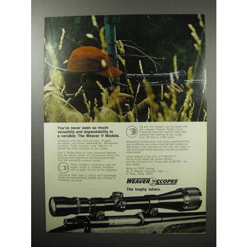 1970 Weaver V Model Scopes Ad - Dependability