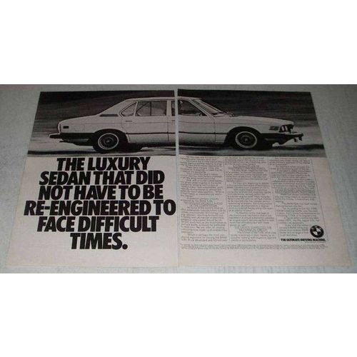 1981 BMW 528i Car Ad - Face Difficult Times
