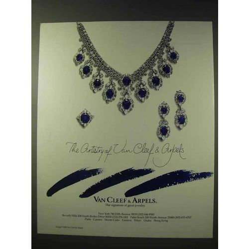 1988 Van Cleef & Arpels Jewelry Ad - Artistry