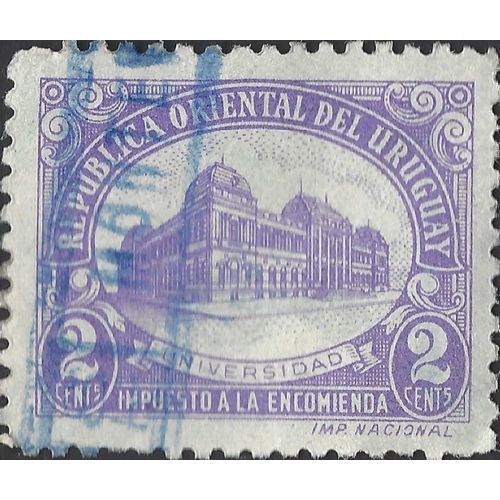 URUGUAY, University, Parcel post, violet 1945, 2c, #3