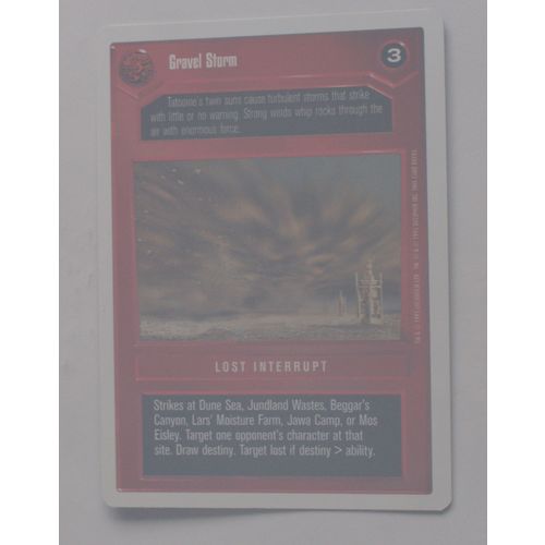 Star Wars CCG: Premier Unlimited # Gravel Storm (A) 1995 dark Decipher