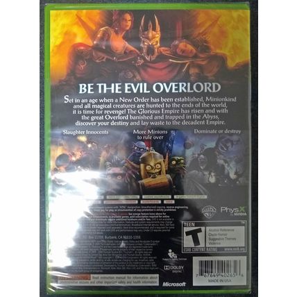 Overlord 2 - Xbox 360 - NEW FACTORY SEALED