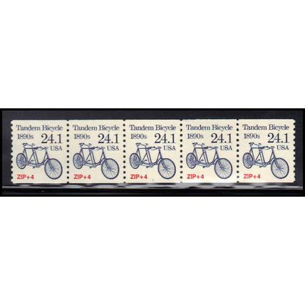 2266 24.1c Tandem Bicycle Very Fine MNH Dry Gum PNC 1/5 X1377