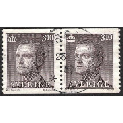 Sverige / Sweden - Facit #1438 LYX / PRAKTstämplat 2-strip NORRHULT 25.5.87