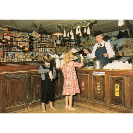 Gamla Linkoping Swedish Sweet Shop Postcard