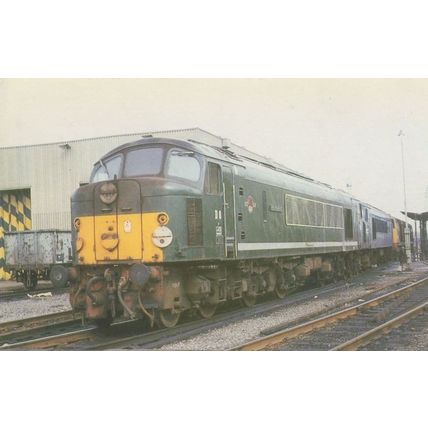 Class 44 D8 Penyghent Train at Toten Railway Depot 1968 Postcard