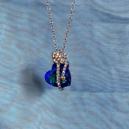 Necklace Crystal Rose Flower #631