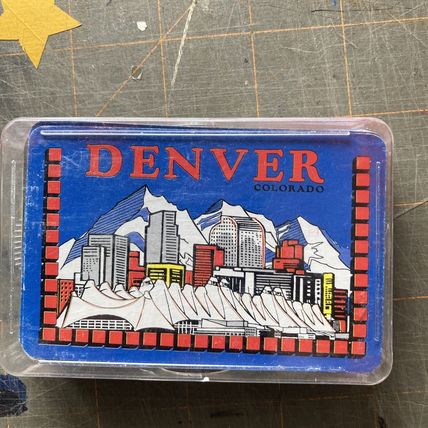 Vintage 1960s' Souvenir DENVER COLORADO Playing Cards Mint Sealed in Plastic B14