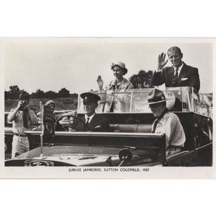 Boy Scouts Jubilee Jamboree 1957 Guides Sutton Coldfield Postcard Mint