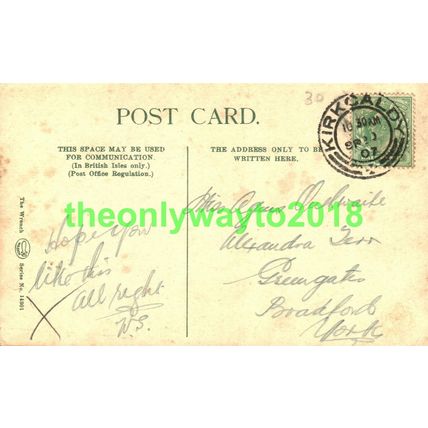Princes Street North British Station Hotel , Edinburgh, Wrench Postcard, 1907