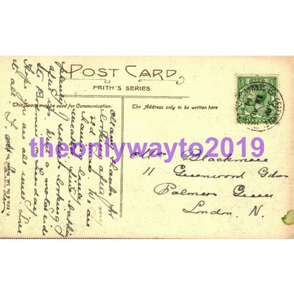 Hessenford Valley, Cornwall, Rare Frith Postcard, 1914