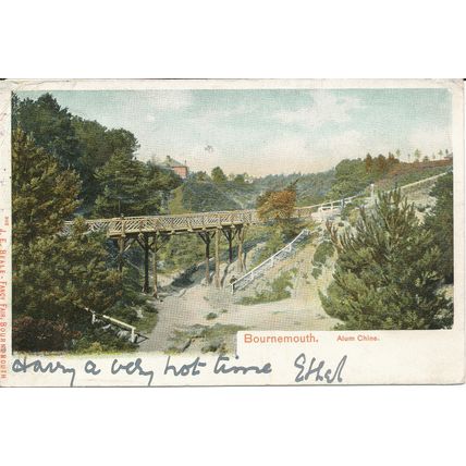 PC21892 Bournemouth. Alum Chine. J. E. Beale. Peacock. 1903