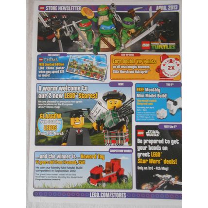 Lego Store Newsletter April 2013