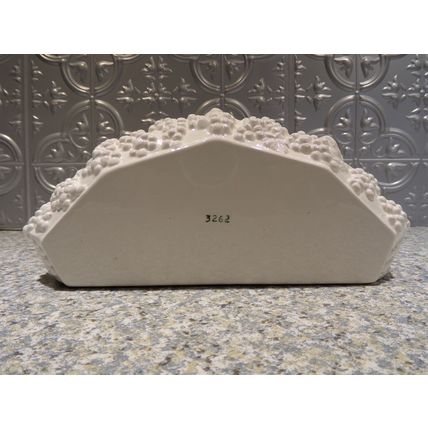 Vintage Lefton 3262 White Grape Wall Pocket Vase Planter