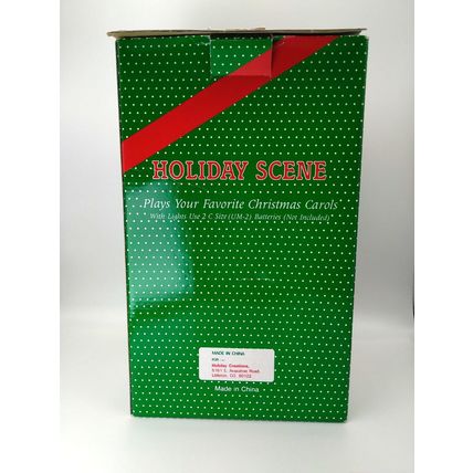 Vintage Holiday Creations Musical 1993 Dickens Christmas Caroling Scene Works!