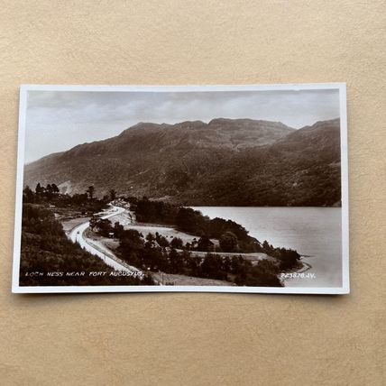 Vintage Valentines Postcard Loch Ness Fort Augustus 223878JV Unused Real photo