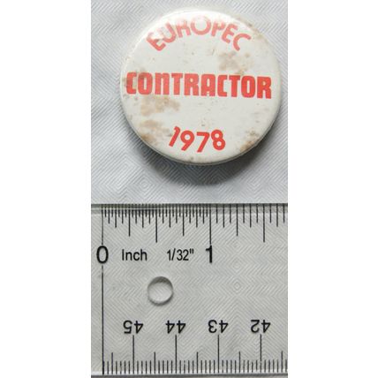 Europec Contractor 1978 Badge