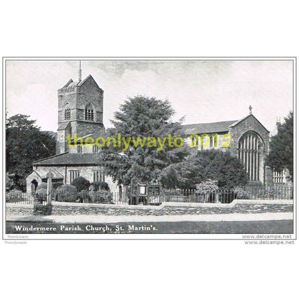 WINDERMERE PARISH CHURCH (ST MARTIN'S), CUMBRIA, ENGLAND, Postcard