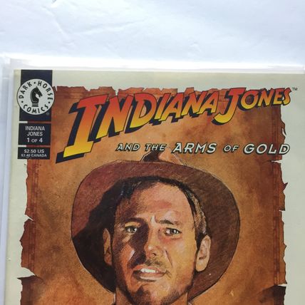 1994 Dark Horse Comics Indiana Jones & the Arms of Gold #1 & 1993 Thunder in the