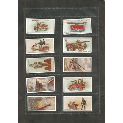 Cigarette Cards Players Full set of 50 Fire Fighting Appliances 1930