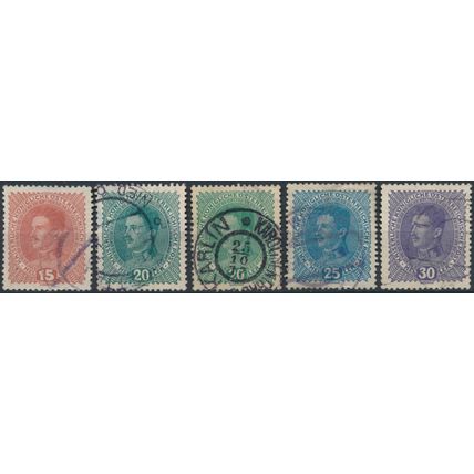 Emperor Charles I - Austria 1917 - FH - MiNr 221/4 (B)