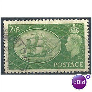 1951 SG509 2/6d Yellow-Green Good+ Used.