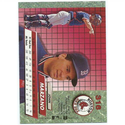 1992 Fleer Ultra - #316 - John Marzano