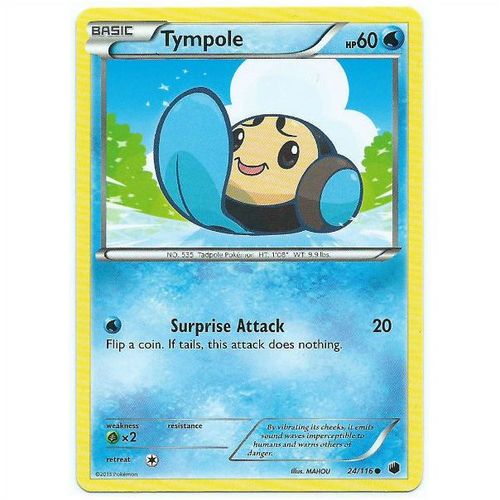 Pokemon Black & White Plasma Freeze - #24/116 - Tympole