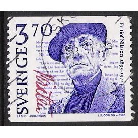 Fa 1923: 3 Kr. 70 Centenary of the Birth of Fritiof Nilsson Piraten (Author).