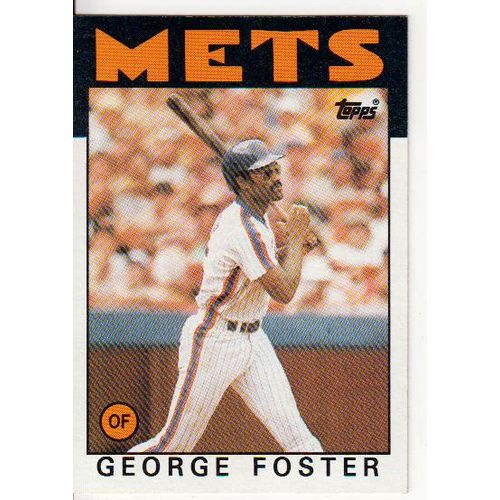 1986 Topps George Foster card- #680 - NM- Mets