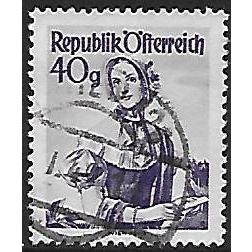 Mi 901: 40 g. blackish bluish violet Definitive Stamp: Provincial Costumes.