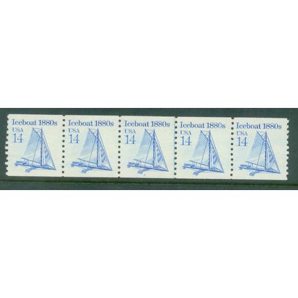 2134 14c Iceboat Fine MNH Dry Gum PNC 3/5 V0333