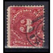 Used J40 3c Postage Due Barely Clears W1068