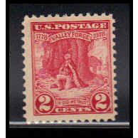 645 2c Valley Forge Just Clears MNH O1085