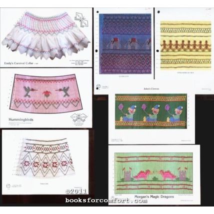 Smocking Designs by various designers, 7 designs