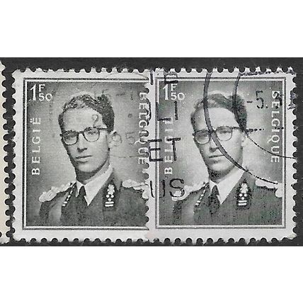 1953/1966 Michel 973x+973y - fine used (o) - normal/phoshpor