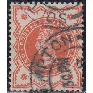 GB, 1887-92 1/2d vermilion, SG 197 (Scott #111), used