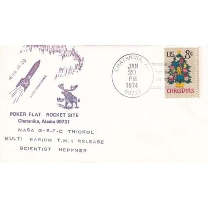 United States 1974 Poker Flat Rocket Range Nike-Tomohawk Cover Unaddressed VGC