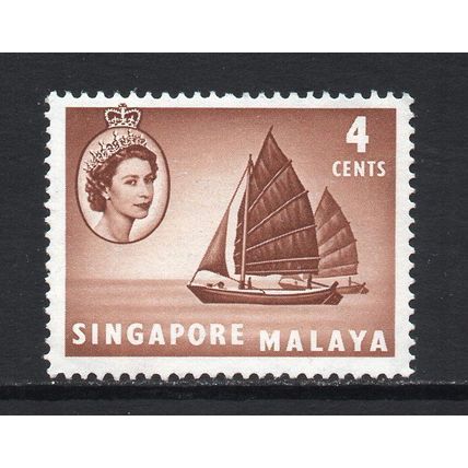 Singapore - 1955-59 - 4c Twa-kow Lighter (sg40) Mint Hinged