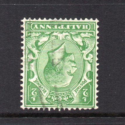 George V - 1924-26 - ½d Green (sg418wi) Inverted Watermark, Used