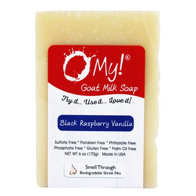 O My! Goat Milk Soap Bar - Made with Farm-Fresh Goat Milk - Moisturizes skin ...