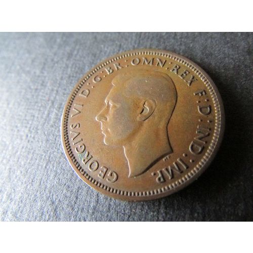 1939 GEORGE VI HALFPENNY - COIN - 2 FREE POST. AA
