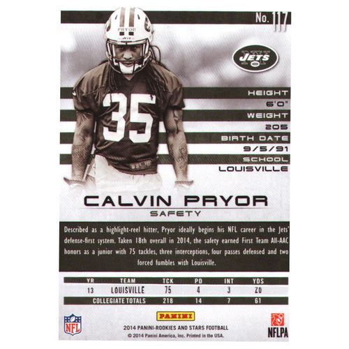 2014 Football Rookies & Stars Calvin Pryor-ROOKIE