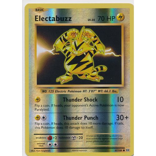 Pokemon XY Evolutions 41/108 Electabuzz Rev Holo