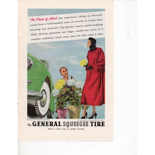 General Tire vintage magazine Print Ad February 1948