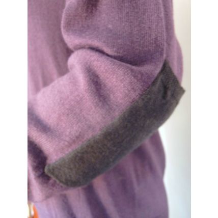 UNCONDITIONAL V NECK PURPLE WOOL JUMPER RET £183 M, L & XL BRAND NEW