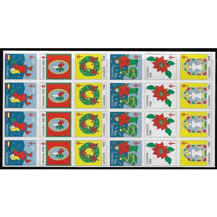 1988 Full Sheet Chrismas seals - MNH (**)