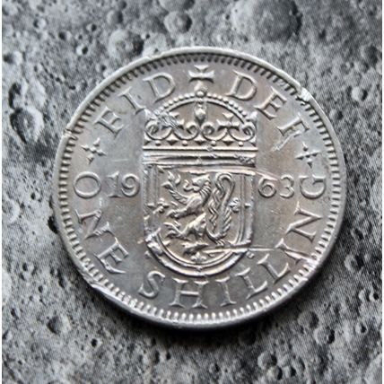 1963 Queen Elizabeth II Cupro-Nickel Shilling 1/- British Scottish Cheap Filler